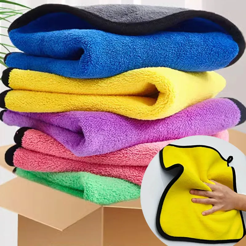 Microfiber Towel Detailing - 1/5 adet kalınlaşmak araba mikrofiber temizlik