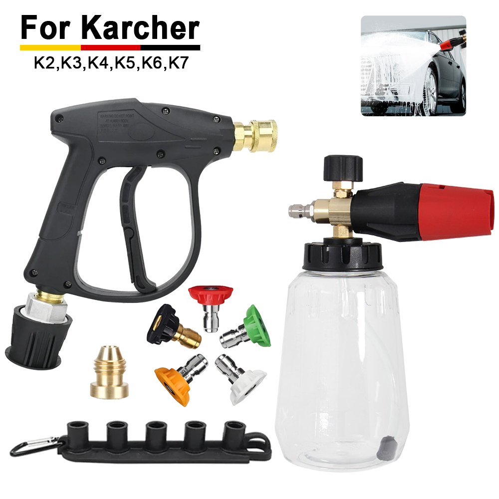 Foam Cannon Car Wash - Karcher Uyumlu Kar Köpüğü Tabancası Seti