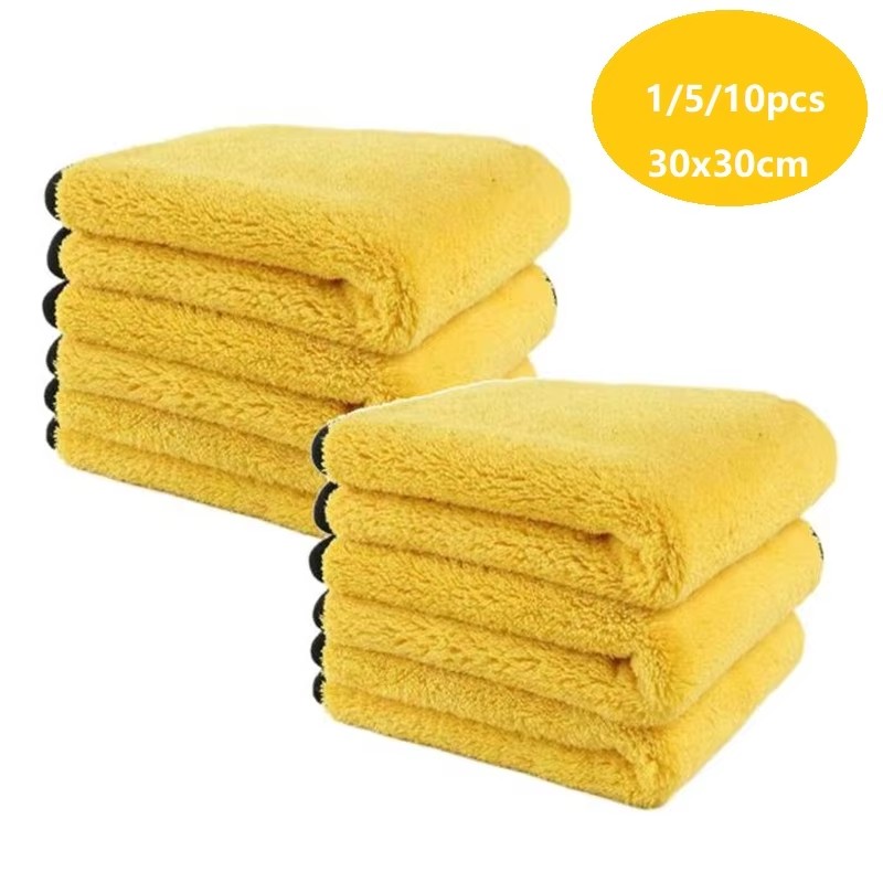 Microfiber Towel Detailing - 1/5/10/20 adet araba yıkama mikrofiber havlu