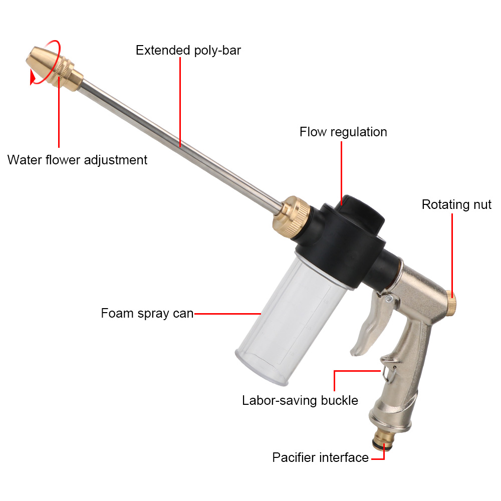 Uzun Köpük Yıkama Araba Yüksek - Pressure Washer Foam Gun incelemesi ve fiyatı